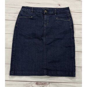 INSIDER Premium Denim Women's Knee Length Skirt Size 8 Stretchy